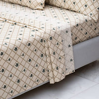Kona - Palm Tree Tropical Polycotton Modern Brown Bedding Sheet Set