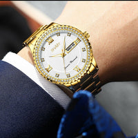 Men's Luxury Classic Stainless Steel Quartz Luminous Watch
