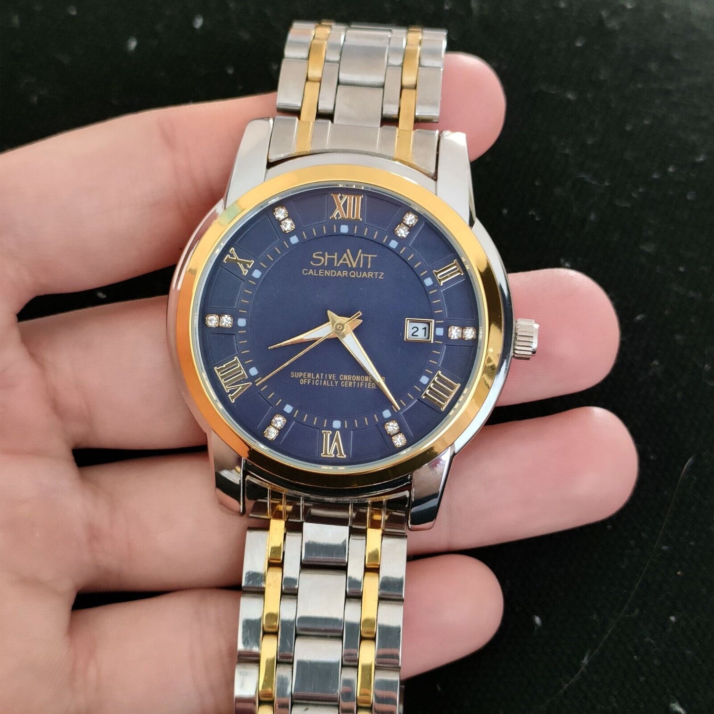 Luxury Stainless Steel Quartz Luminous Wristwatch for Men