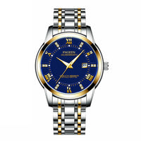 FNGeen Men's Watch Waterproof Classic  Stainless Steel Quartz Luminous