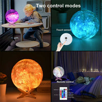 Touch Color Changing Moon Lamp