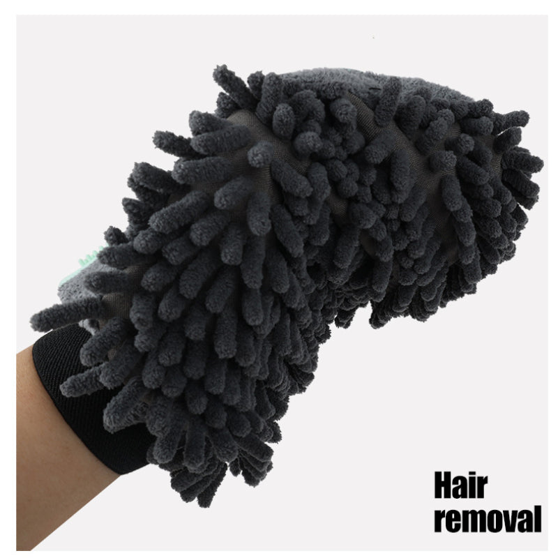 Pet Grooming Kit 2-Sided Bathing Brush Cleaning Massage Glove