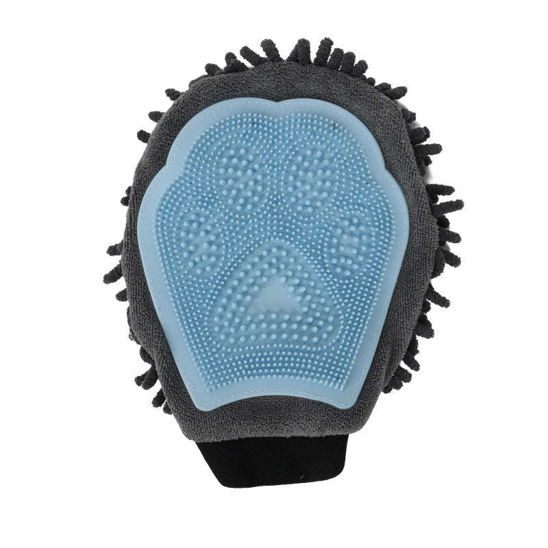 Pet Grooming Kit 2-Sided Bathing Brush Cleaning Massage Glove