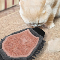 Pet Grooming Kit 2-Sided Bathing Brush Cleaning Massage Glove