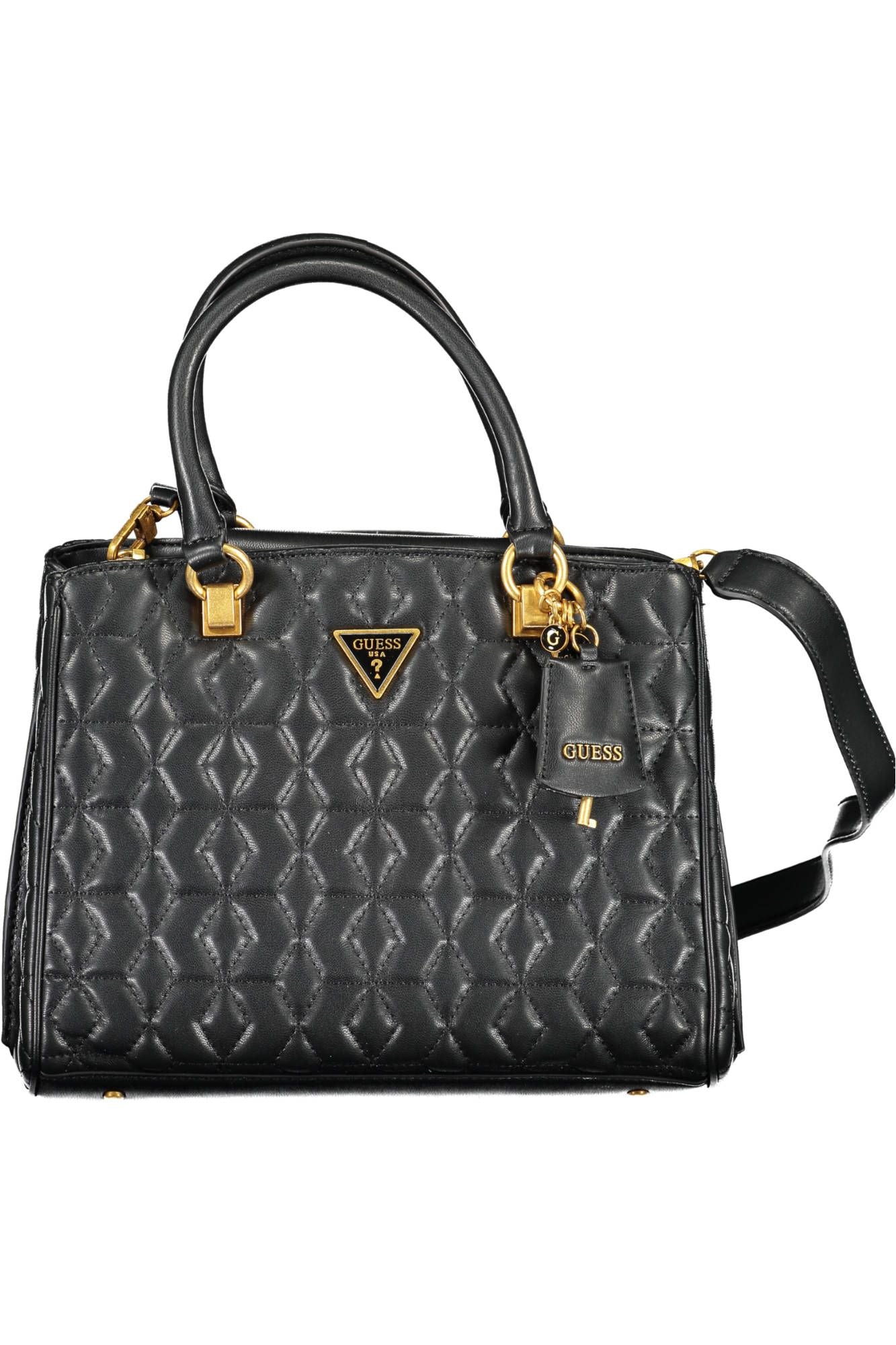 Guess Jeans Black Polyurethane Handbag