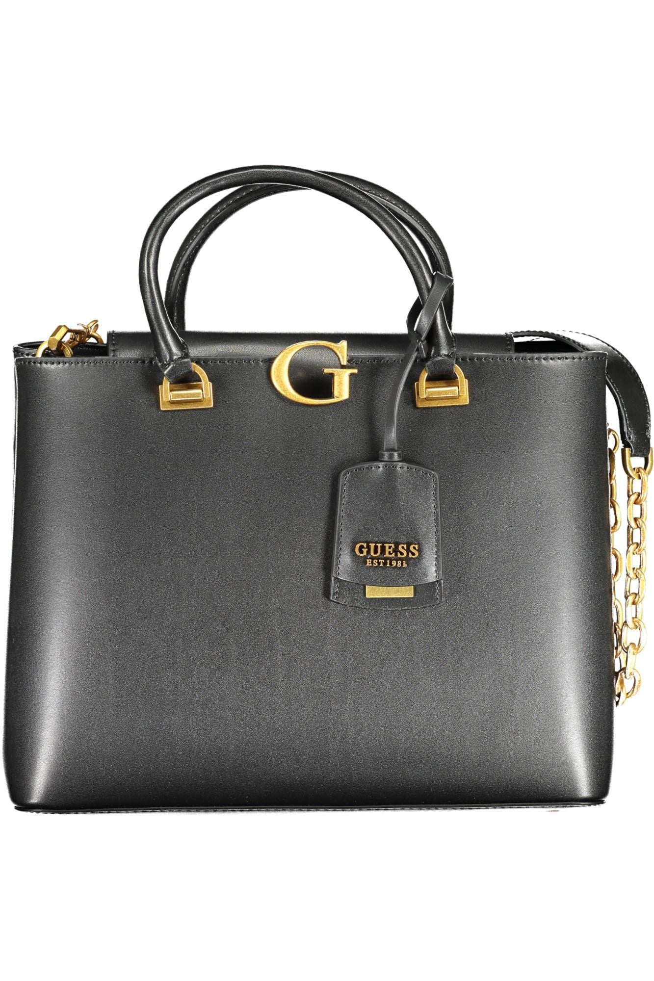 Guess Jeans Black Polyurethane Handbag