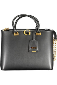 Guess Jeans Black Polyurethane Handbag