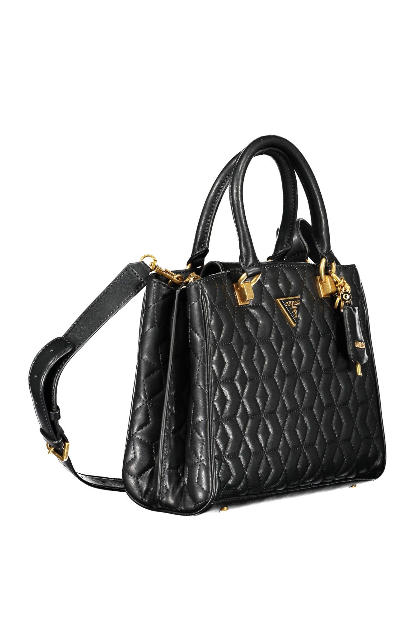 Guess Jeans Black Polyurethane Handbag