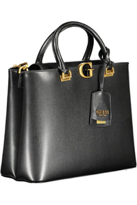 Guess Jeans Black Polyurethane Handbag