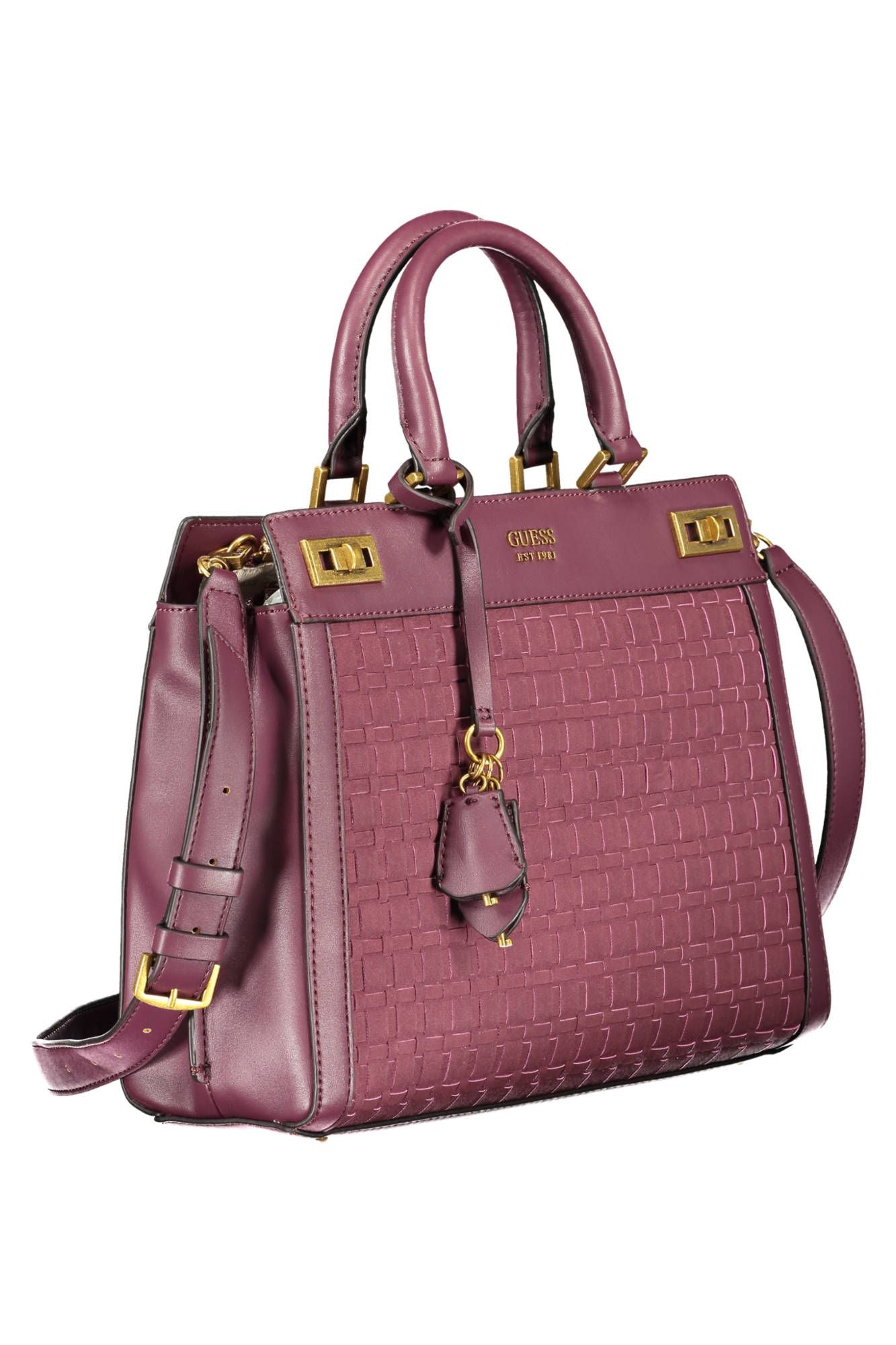 Guess Jeans Purple Polyurethane Handbag