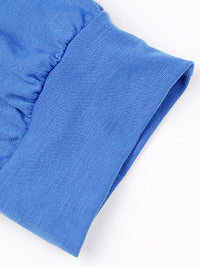 Women's Solid Color Sweatshirt & Sweatpants Set