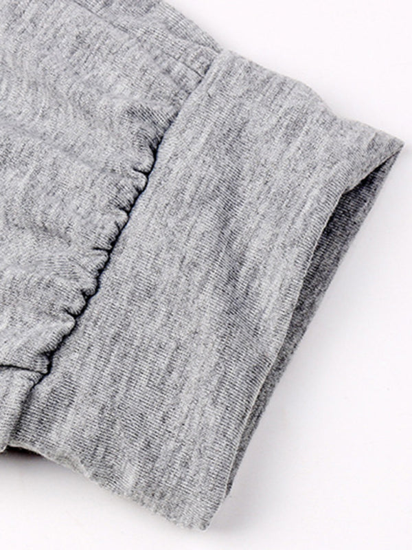 Women's Solid Color Sweatshirt & Sweatpants Set