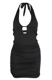 Women's Sexy Halter Backpack Hip Dress