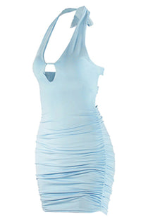 Women's Sexy Halter Backpack Hip Dress