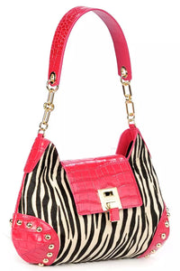 Baldinini Red Calfskin Crossbody Bag