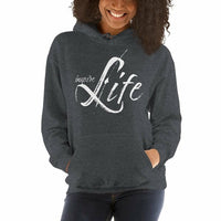 Womens Hoodie - Pullover Sweatshirt - White Graphic /inspire Life