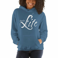 Womens Hoodie - Pullover Sweatshirt - White Graphic /inspire Life